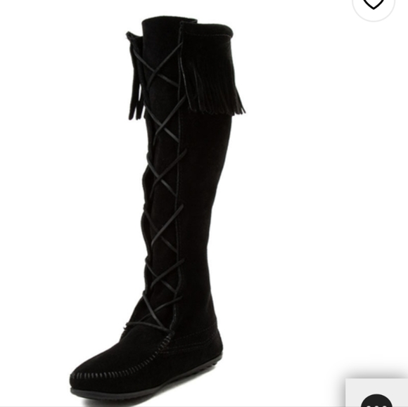 Minnetonka Front Lace Knee High Boot.  NWOT. - Picture 5 of 7